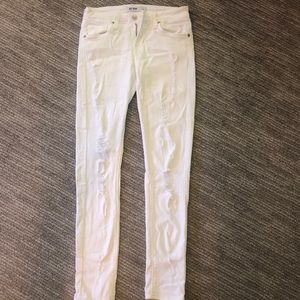 Just Black-White ripped jeans size 26
